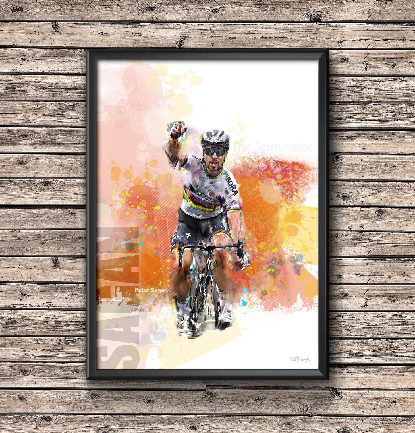 Peter Sagan - Cycling Art Print - Option 1