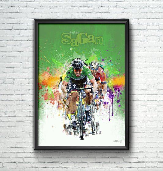 Peter Sagan - Cycling Art Print - Option 2