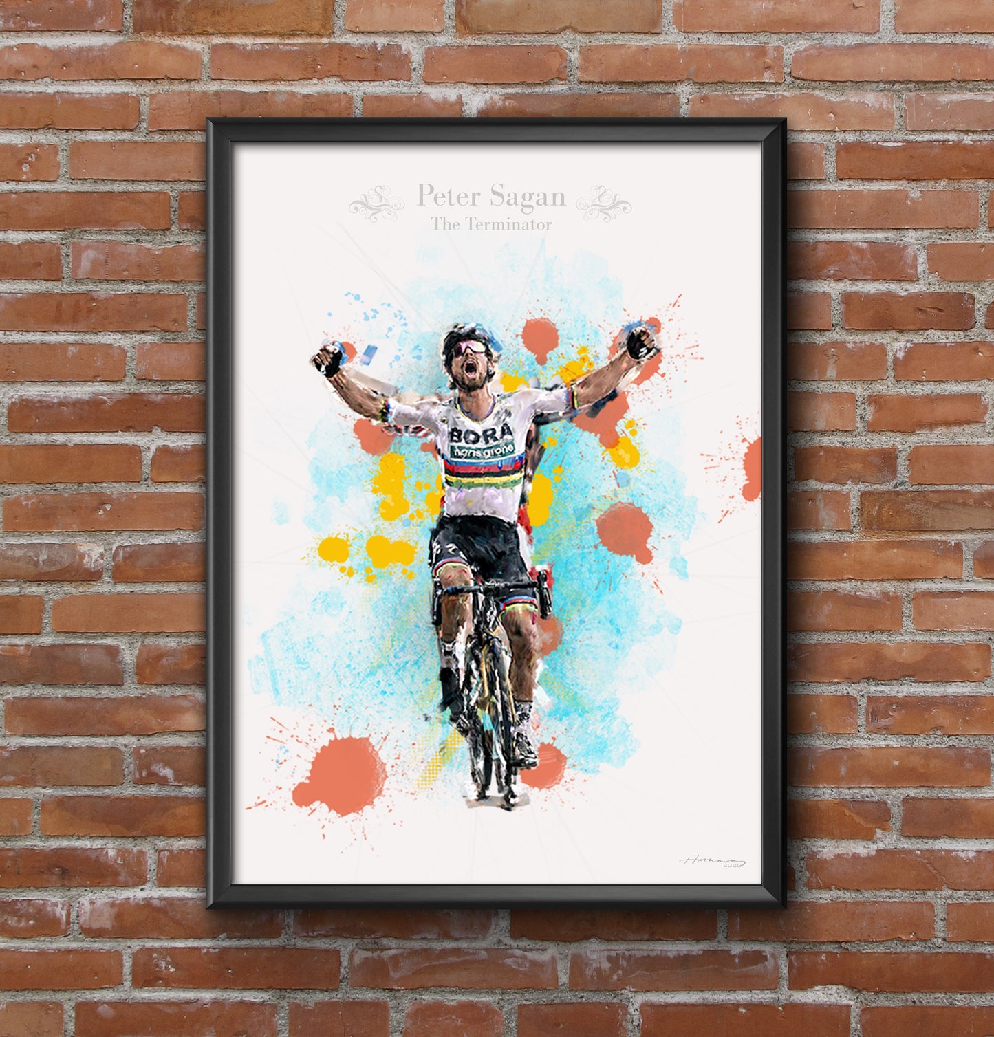 Peter Sagan - Cycling Art Print - Option 3