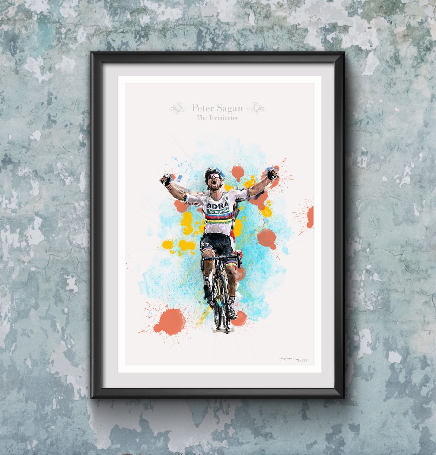 Peter Sagan - Cycling Art Print - Option 3