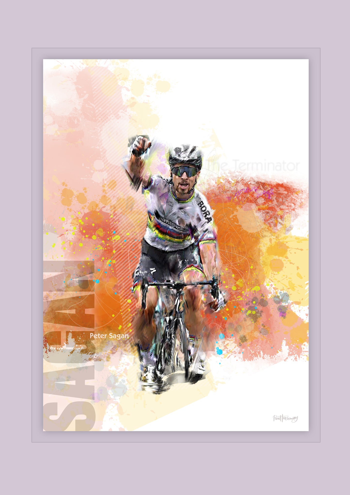 Peter Sagan - Cycling Art Print - Option 1