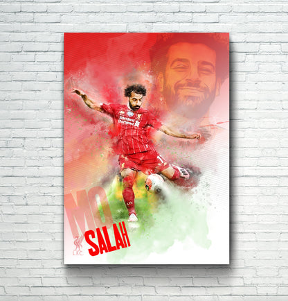 mo salah art poster