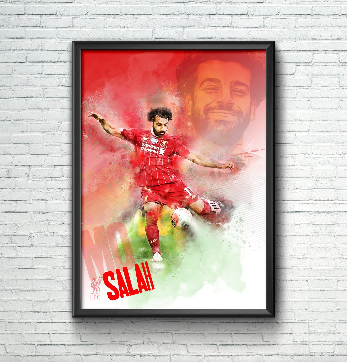 Mo Salah, Liverpool FC - Football Art Print