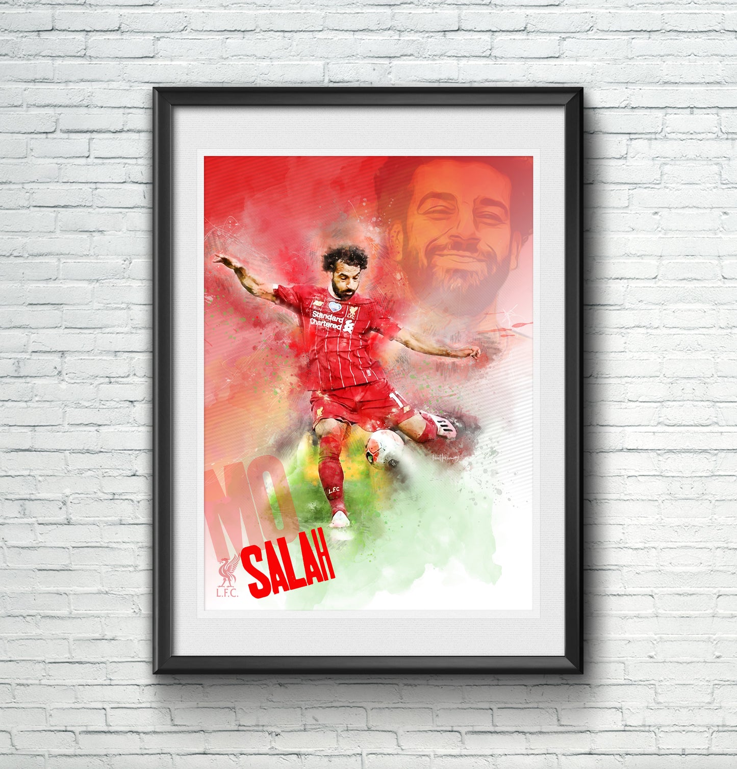 Mo Salah, Liverpool FC - Football Art Print