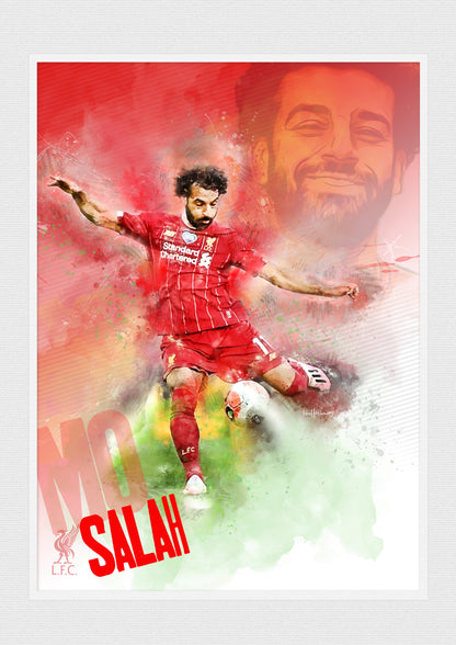 Mo Salah, Liverpool FC - Football Art Print