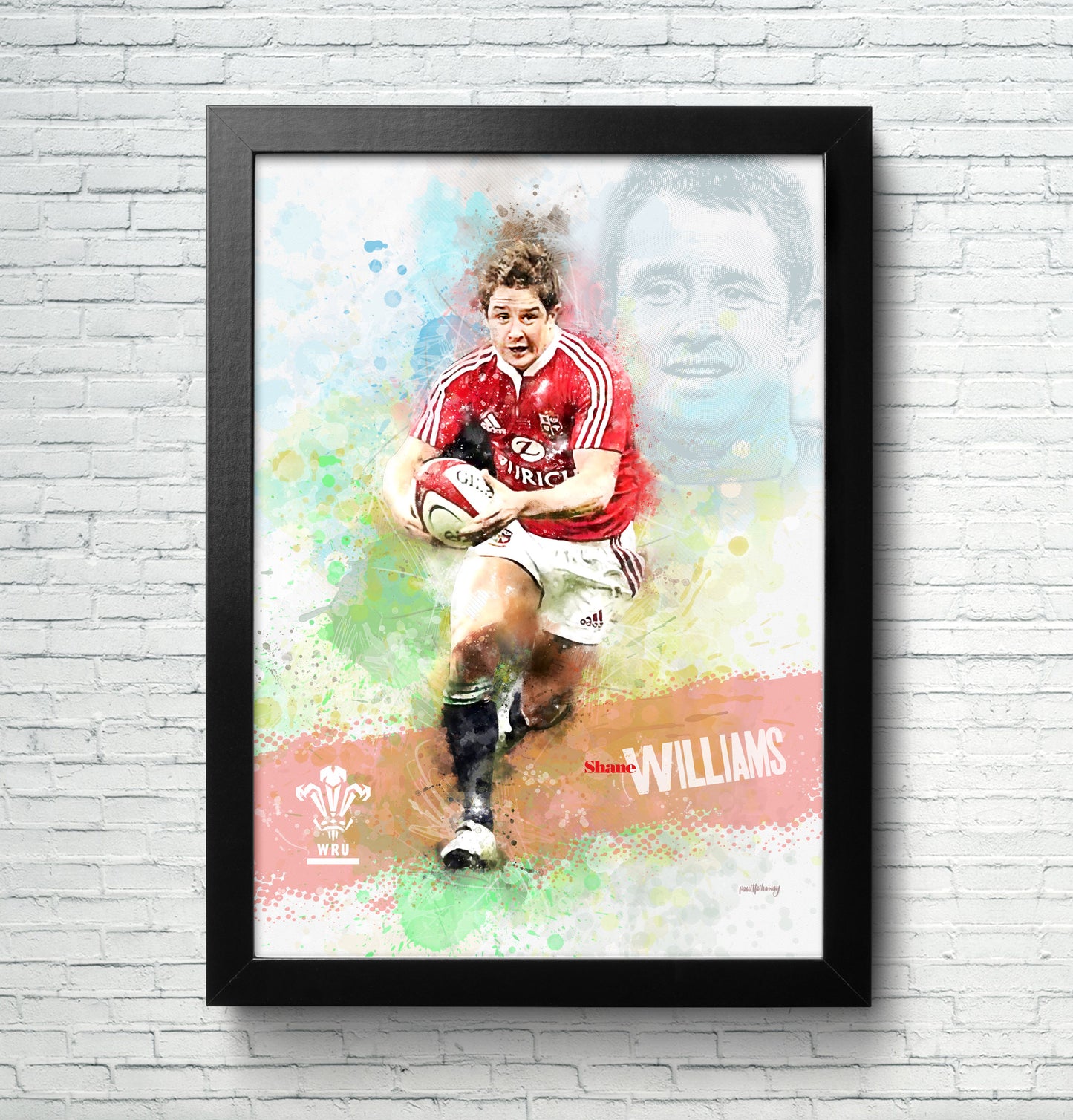 Shane Williams - Welsh Rugby Art Print