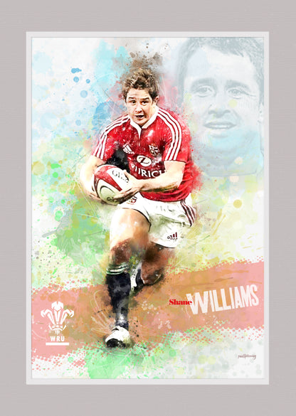 Shane Williams - Welsh Rugby Art Print