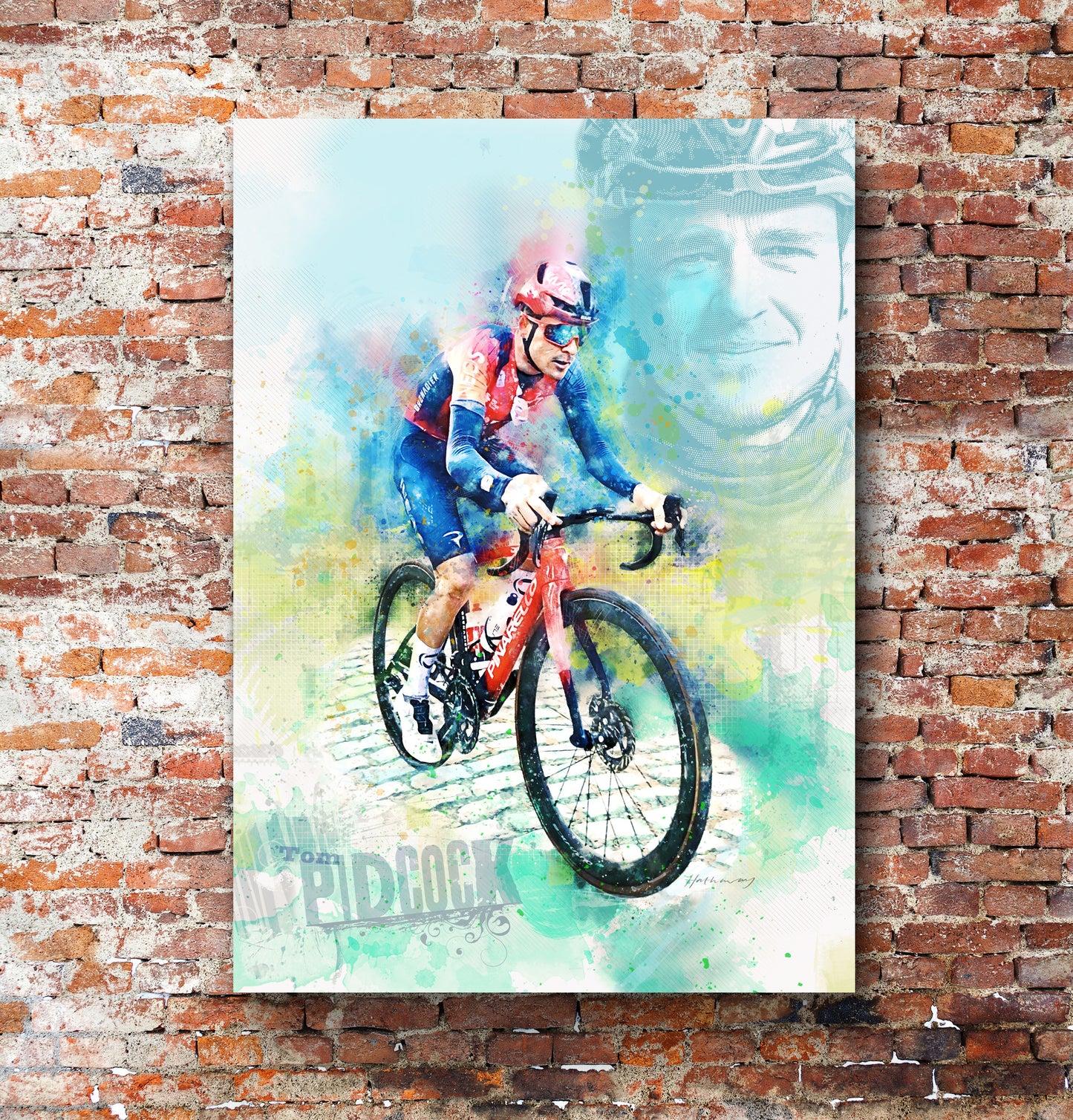 Tom Pidcock - Cycling Art Print 2