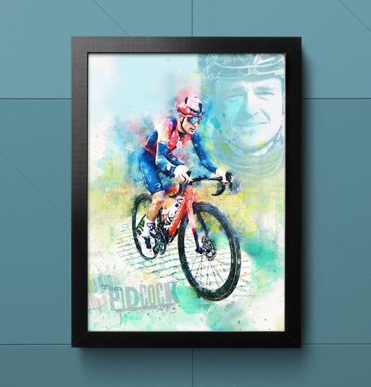 Tom Pidcock - Cycling Art Print 2