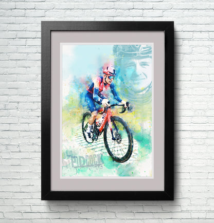 Tom Pidcock - Cycling Art Print 2