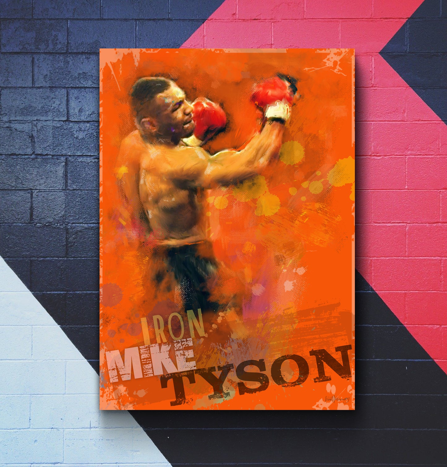 mike tyson canvas print