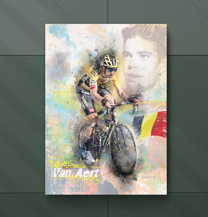 Wout van Aert - Cycling Art Print