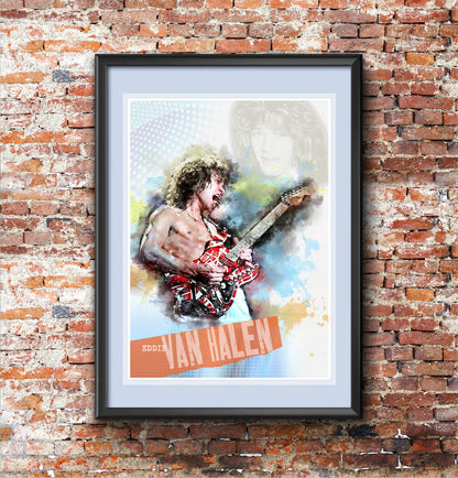 Eddie Van Halen - Music Art Print