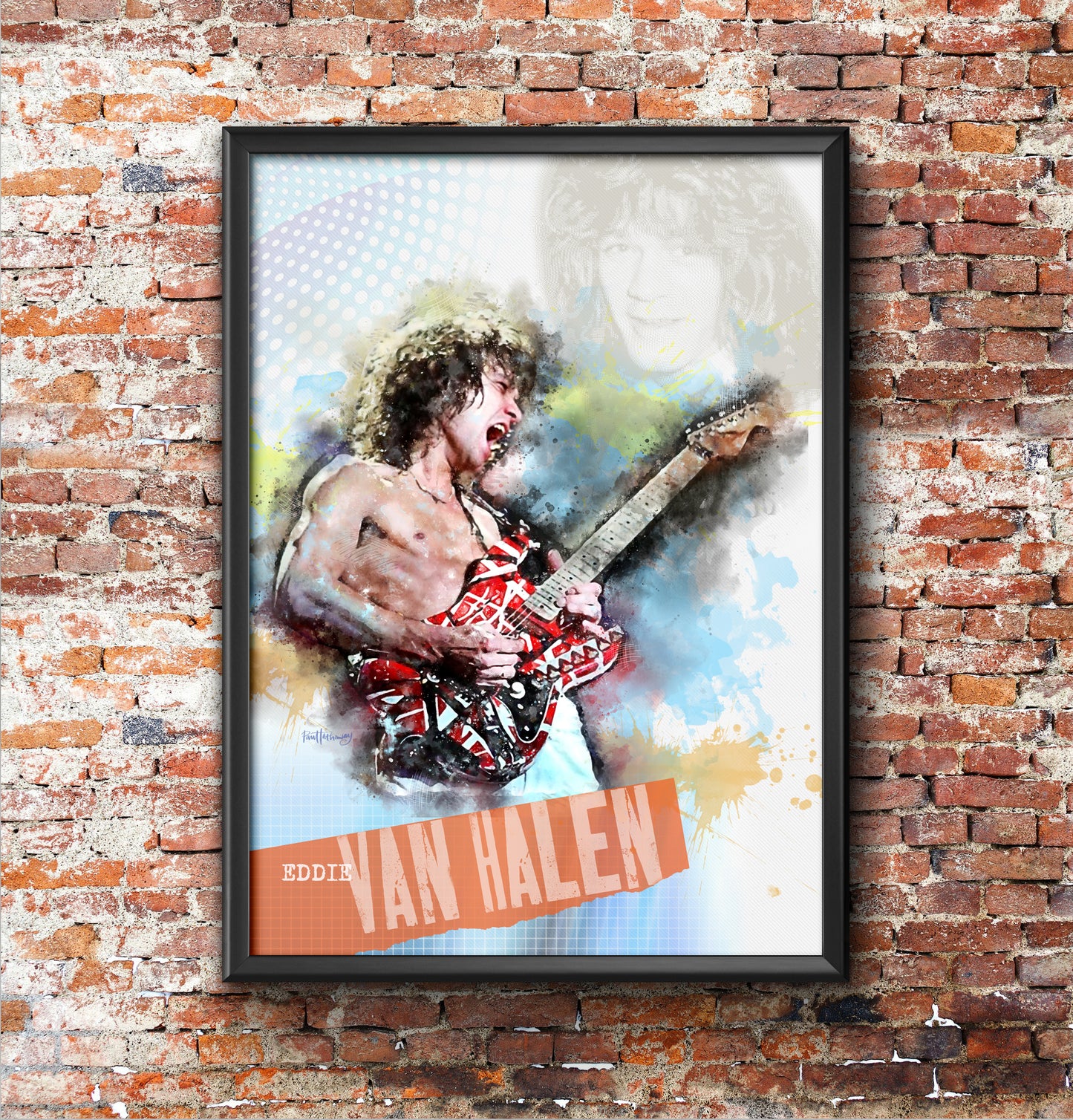 Eddie Van Halen - Music Art Print
